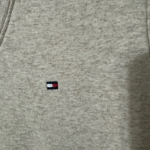 Tommy Hilfiger Light Gray V-Neck Tee - Picture 3 of 4